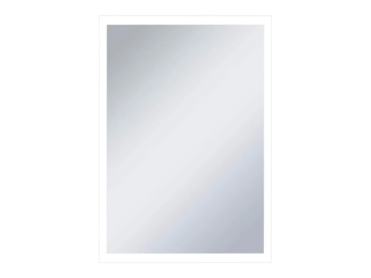 Espejo-Espejo de pared LED para baño 60x80 cm Plateado