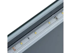 Espejo-Espejo de pared LED para baño 60x80 cm Plateado