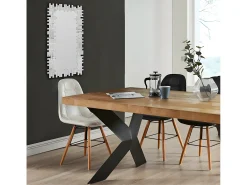 New OZAIA Espejo de pared LOLA 120 x 2 x 57 cm - Acero inoxidable y MDF - Plateado