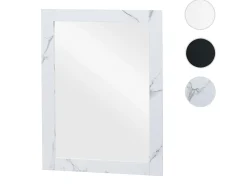 MCW Espejo de pared -L86, aspecto mármol blanco Gris / Blanco Outlet