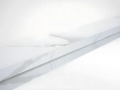 MCW Espejo de pared -L86, aspecto mármol blanco Gris / Blanco Outlet