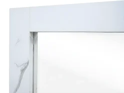 MCW Espejo de pared -L86, aspecto mármol blanco Gris / Blanco Outlet