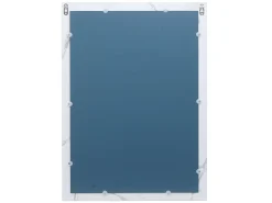 MCW Espejo de pared -L86, aspecto mármol blanco Gris / Blanco Outlet
