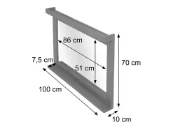 Outlet MCW Espejo de pared -M87 Marru00f3n