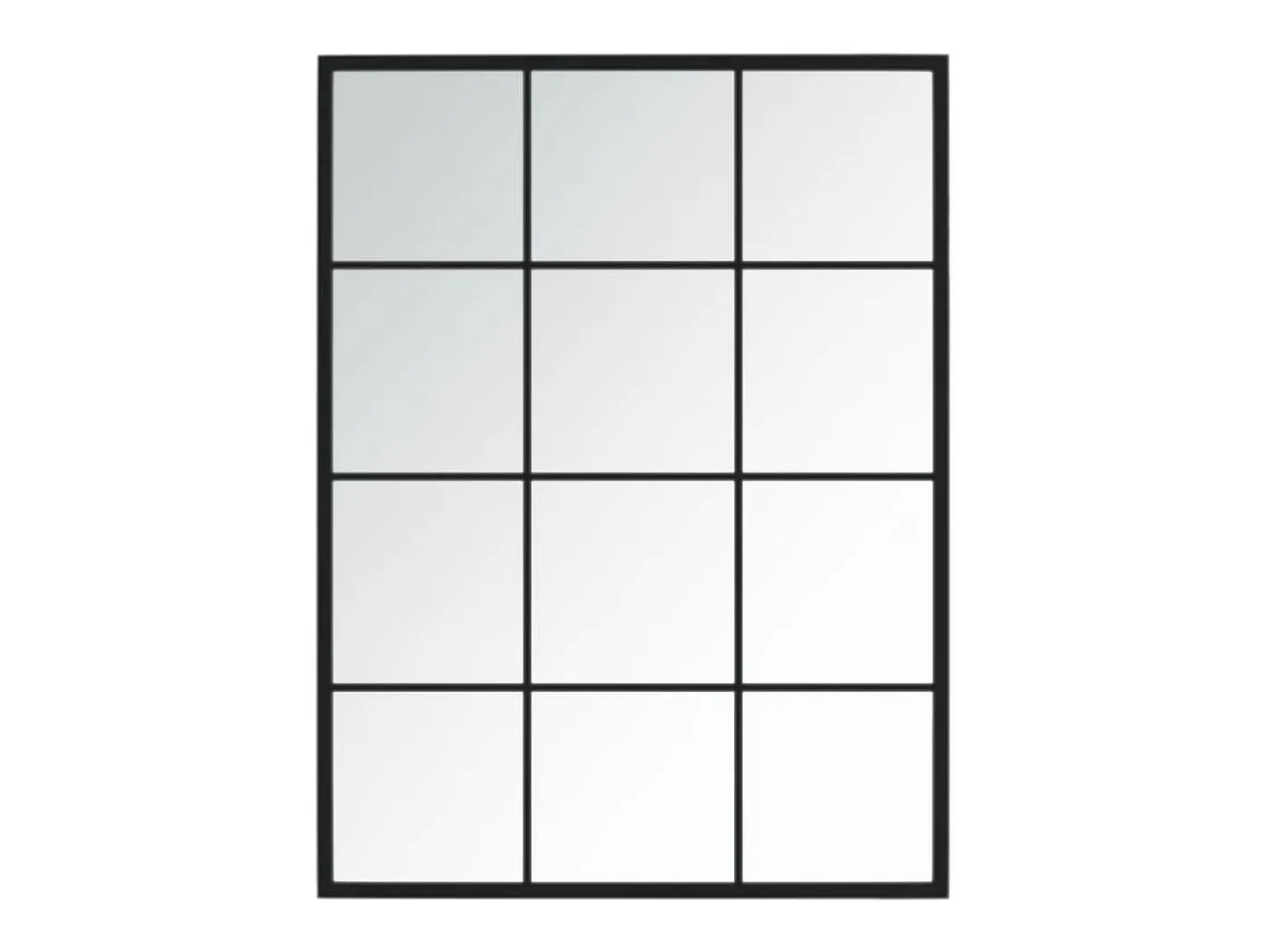 Espejo de pared metal 80x60 cm ES335417 Negro New