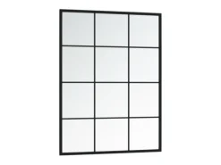 Espejo de pared metal 80x60 cm ES335417 Negro New