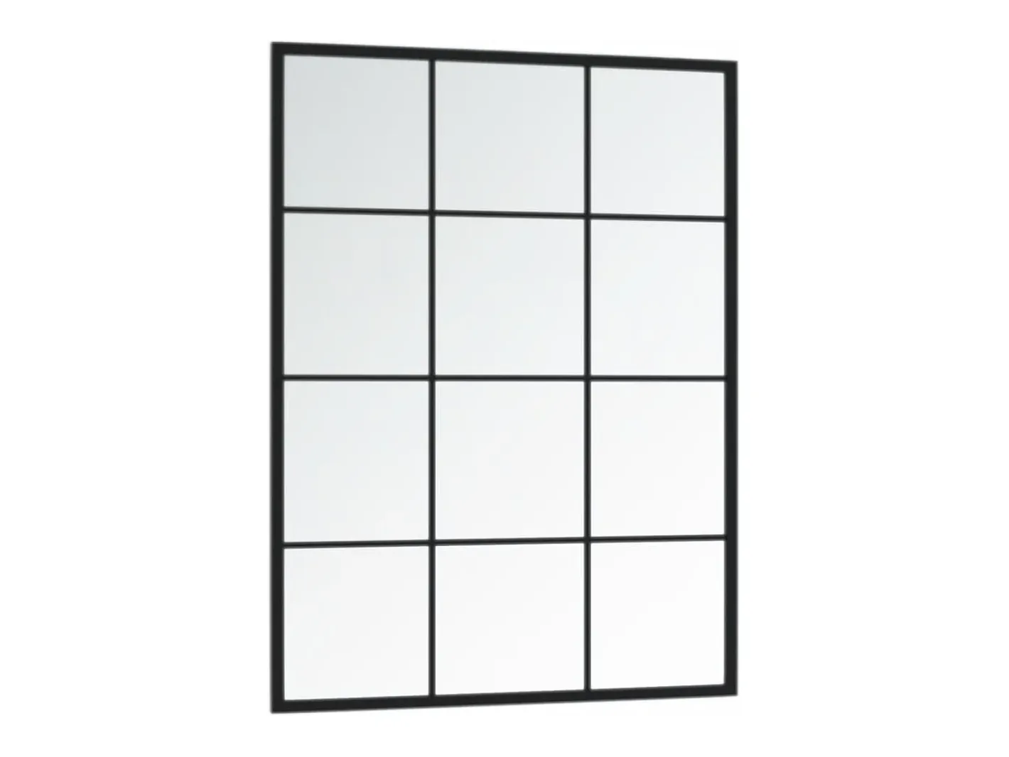 Espejo de pared metal 80x60 cm ES335417 Negro New