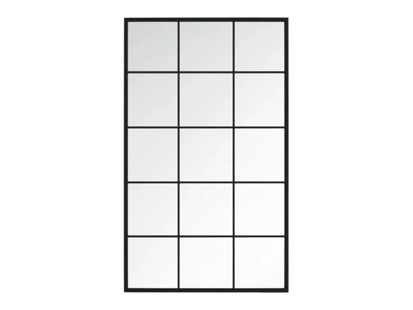 Espejo de pared metal 100x60 cm ES511091 Negro New