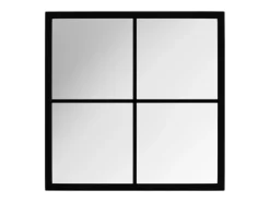Best Espejo de pared metal 40x40 cm ES731612 Negro