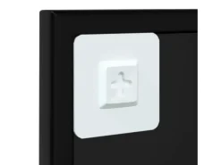 Clearance Espejo de pared metal 60x60 cm ES669336 Negro