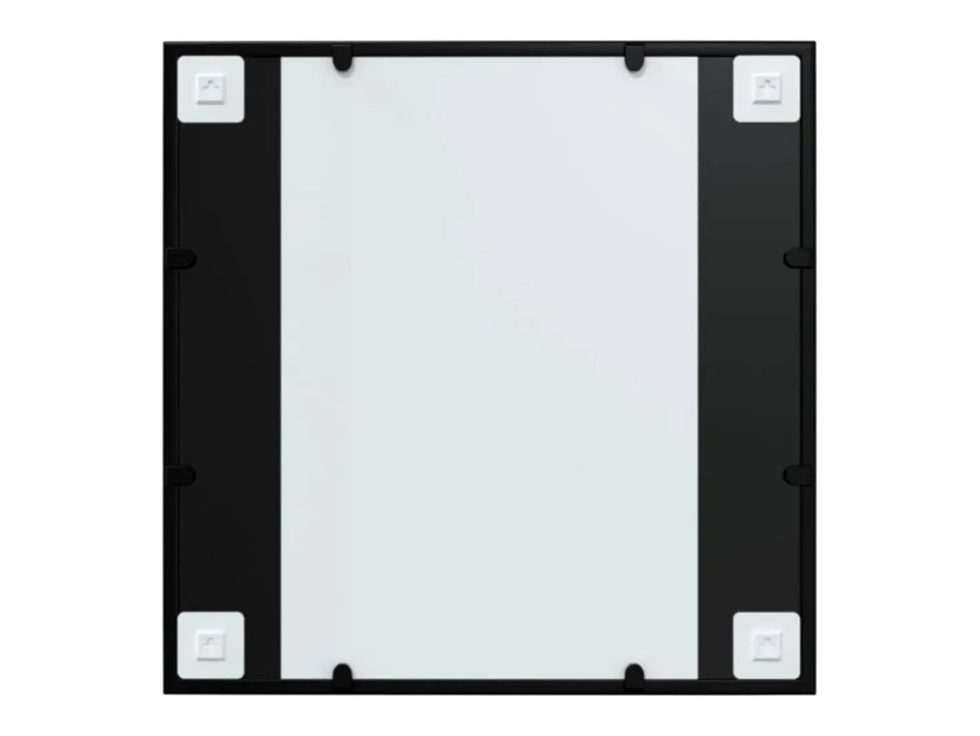 Espejo de pared de metal 60x60 cm Negro