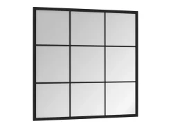 Espejo de pared de metal 60x60 cm Negro