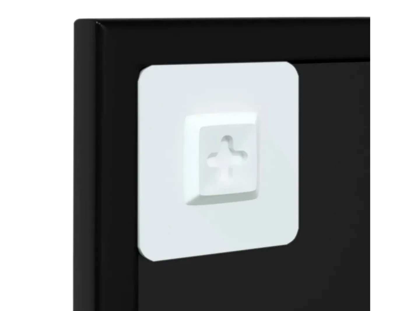 Espejo de pared de metal 60x60 cm Negro