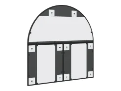 Outlet Espejo de pared 80x80 cm arco de hierro Negro