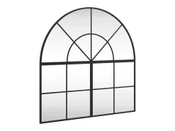 Outlet Espejo de pared 80x80 cm arco de hierro Negro