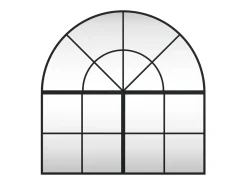Outlet Espejo de pared 80x80 cm arco de hierro Negro