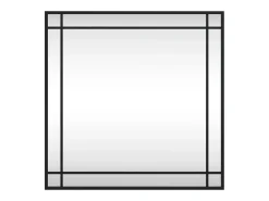 Espejo de pared 60x60 cm cuadrado de hierro Negro Clearance
