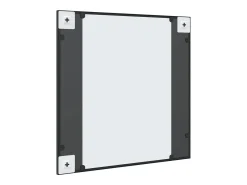 Espejo de pared 60x60 cm cuadrado de hierro Negro Clearance