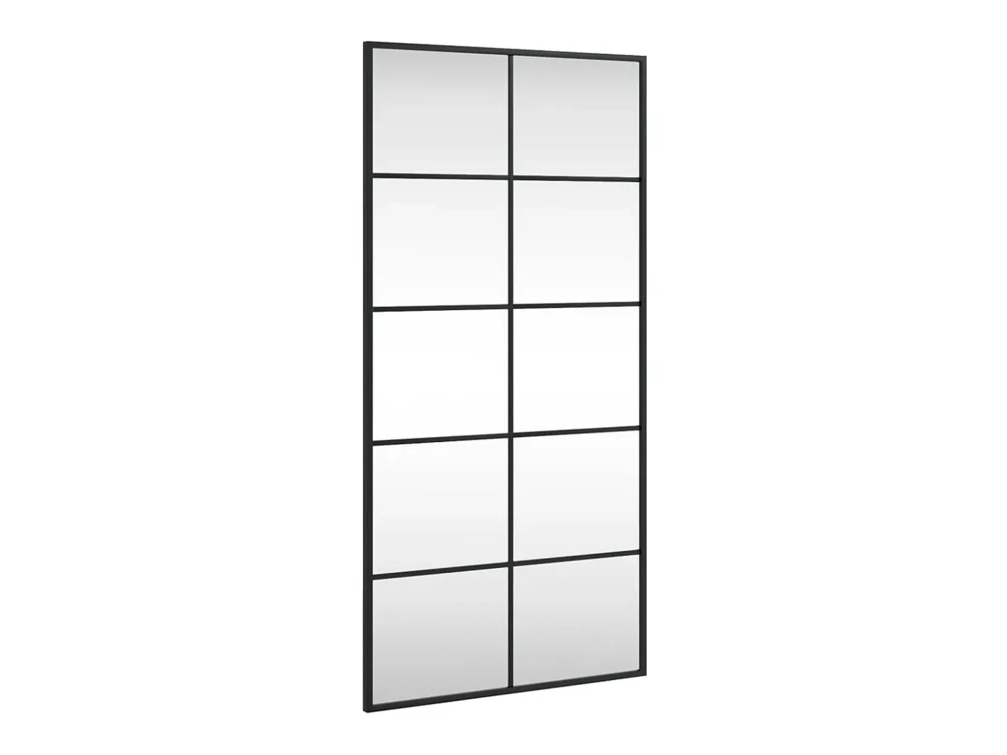 Espejo De Pared|Espejo-Espejo de pared 50x100 cm rectangular hierro Negro