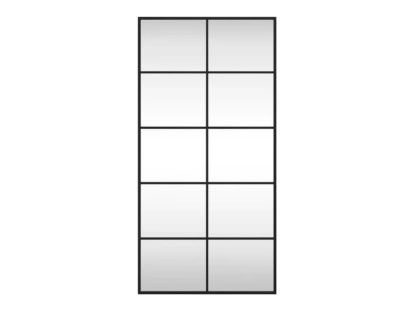 Espejo De Pared|Espejo-Espejo de pared 50x100 cm rectangular hierro Negro