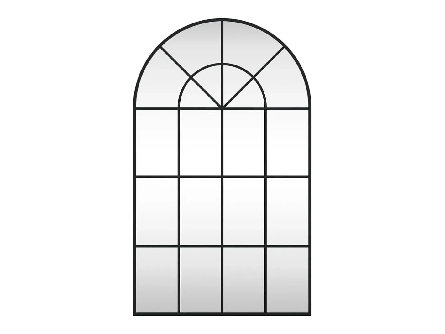 Espejo de pared 60x100 cm arco de hierro Negro