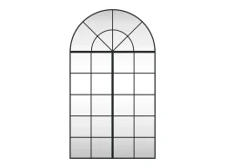 Espejo de pared 80x140 cm arco de hierro Negro Outlet