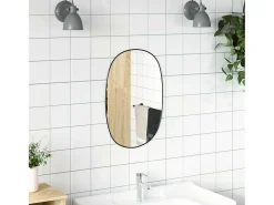 Sale Espejo de pared 50x35 cm Negro