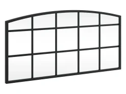 Discount Espejo de pared 60x30 cm arco de hierro Negro