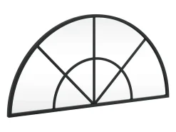Espejo De Pared|Espejo-Espejo de pared 60x30 cm arco de hierro Negro