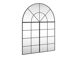 Espejo de pared 100x130 cm arco de hierro Negro