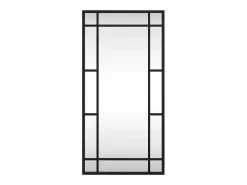 Espejo de pared 30x60 cm rectangular de hierro Negro Sale