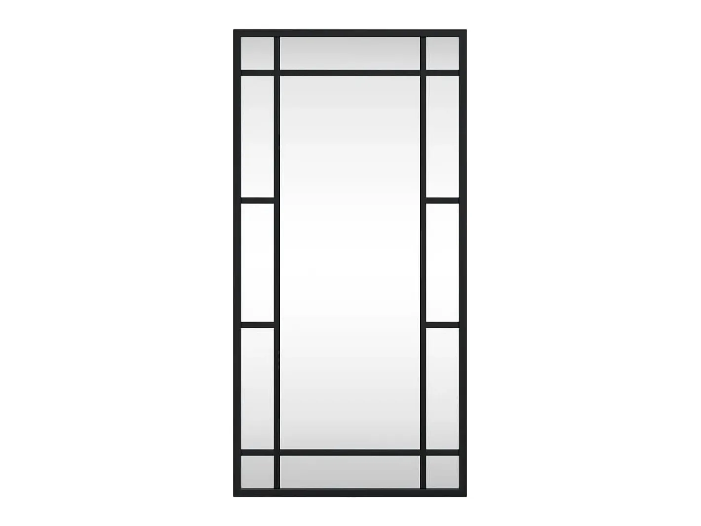 Espejo de pared 30x60 cm rectangular de hierro Negro Sale