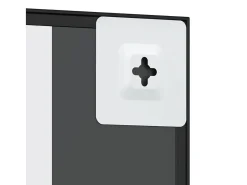 Espejo de pared 30x60 cm rectangular de hierro Negro Sale