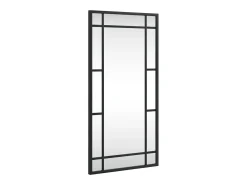 Espejo de pared 30x60 cm rectangular de hierro Negro Sale