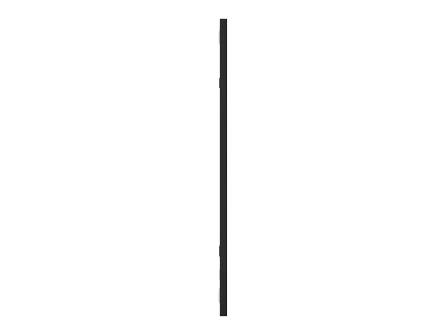 Espejo de pared 30x60 cm rectangular de hierro Negro Sale