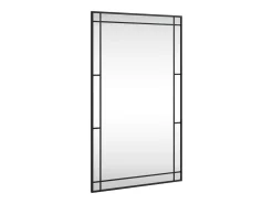 Espejo de pared 60x100 cm rectangular hierro Negro Clearance