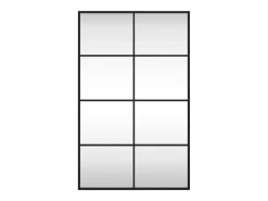Espejo De Pared|Espejo-Espejo de pared 50x80 cm rectangular hierro Negro
