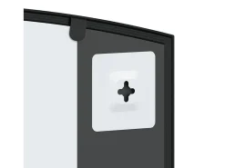 Espejo de pared 80x40 cm arco de hierro Negro Best