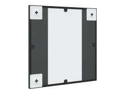 Best Espejo de pared 40x40 cm cuadrado de hierro Negro