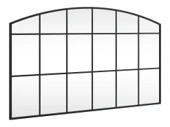 Online Espejo de pared 100x60 cm arco de hierro Negro