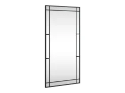 Hot Espejo de pared 50x100 cm rectangular hierro Negro