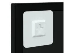 Espejo de pared 100x40 cm metal Negro Best