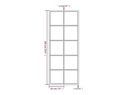 Espejo de pared 100x40 cm metal Negro Best