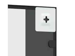 Espejo De Pared|Espejo-Espejo de pared 40x80 cm rectangular hierro Negro