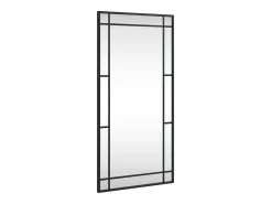 Espejo De Pared|Espejo-Espejo de pared 40x80 cm rectangular hierro Negro