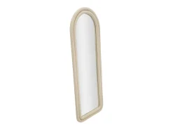 Espejo de pared o de suelo en arco de terciopelo 60x160cm Cloe Beige New