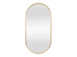 Helloshop26 Espejo de pared ovalado 40 x 80 cm dorado 03_0007955 Amarillo New