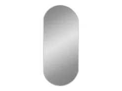 Espejo de pared ovalado 90x40 cm ES316303 Plateado Outlet