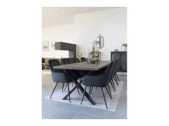 Les Tendances Espejo De Pared|Espejo-Espejo de pared ovalado TRAPANI de metal – L 35 x H 60 cm Negro