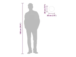 Espejo De Pared|Espejo-Espejo de pared Ø 20 cm Redondo Plateado